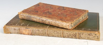 Lot 120 - Two leather bound volumes to include...