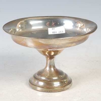 Lot 150 - A Birmingham silver pedestal bowl, loaded, 9cm...