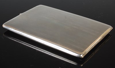 Lot 161 - A Birmingham silver rectangular card case with...