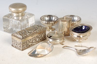 Lot 173 - A collection of silver to include silver...