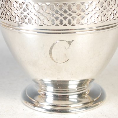 Lot 183 - A Tiffany & Co sterling silver and clear glass...