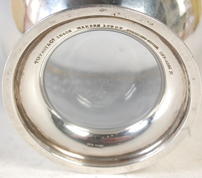 Lot 183 - A Tiffany & Co sterling silver and clear glass...