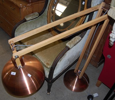 Lot 746 - A 20th century copper and pine Anglepoise...