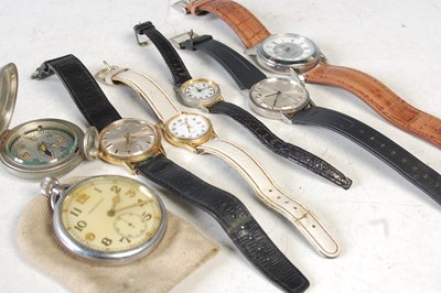 Lot 247 - A collection of five assorted wristwatches to...