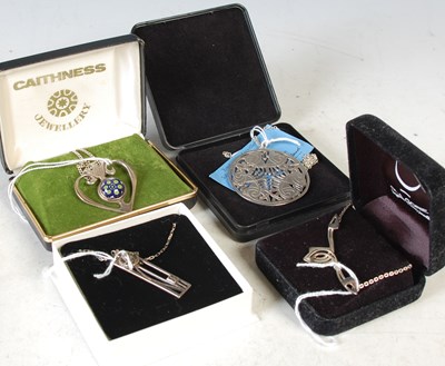 Lot 309 - A collection of Scottish silver and white...