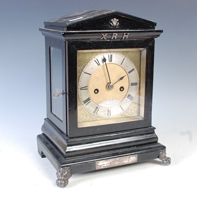 Lot 348 - DENT, LONDON, A late 19th century ebonised...