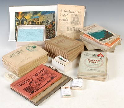 Lot 378 - A large collection of assorted cigarette cards,...