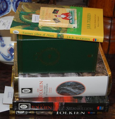 Lot 371 - A collection of JRR Tolkien books relating to...