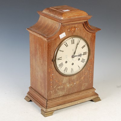 Lot 390 - An early 20th century mahogany and marquetry...