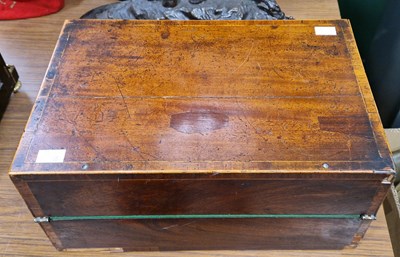 Lot 398 - A 19th century mahogany and boxwood lined...