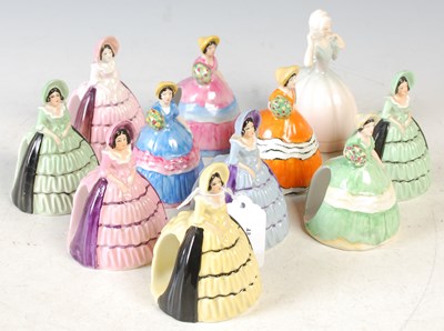 Lot 402 - Eleven assorted Carltonware lady figures.