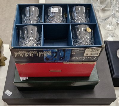 Lot 420 - Four boxed sets of glassware to include a set...