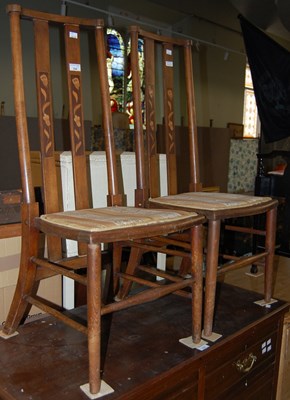 Lot 754 - A pair of Art Nouveau nursing chairs.