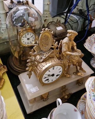 Lot 497 - A collection of three assorted clocks to...