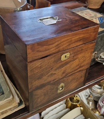 Lot 520 - A George III mahogany and brass bound...