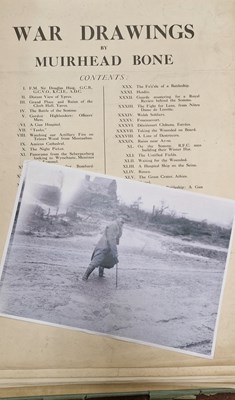 Lot 534 - A folio of prints and war drawings after...