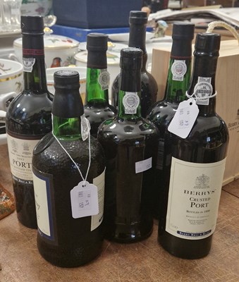 Lot 556 - Seven bottles of assorted port to include...