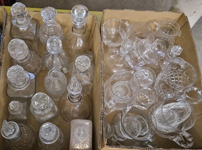 Lot 594 - Two boxes - assorted glassware.