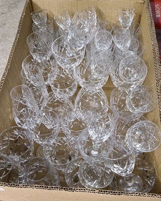 Lot 598 - Box - assorted cut glassware.