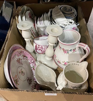 Lot 654 - Two boxes - collection of assorted Denby blue...