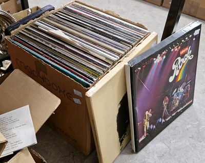 Lot 667 - Box - assorted vinyl LP's to include Jimmy...