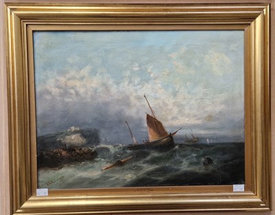 Lot 697 - W. H. Williamson  
On the Cornish Coast  
oil...