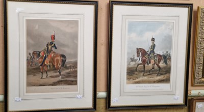 Lot 723 - Military Interest - two coloured prints '10th...