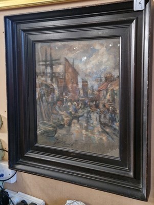 Lot 745 - James Watterson Herald (1859-1914) Quayside...