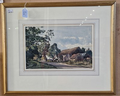 Lot 749 - Claude M. 
Summer landscape with farm...