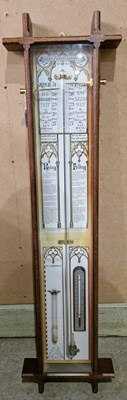 Lot 779 - An Admiral Fitzroy barometer, 108cm long.