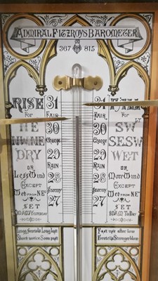 Lot 779 - An Admiral Fitzroy barometer, 108cm long.