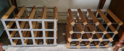 Lot 793 - Two wine racks, 33cm high x 42cm wide.