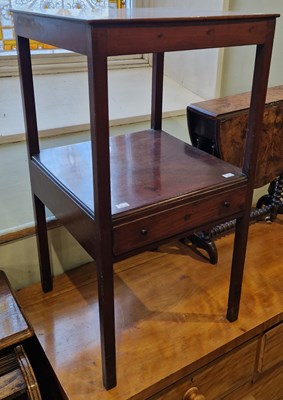 Lot 804 - A mahogany washstand converted to a two-tier...