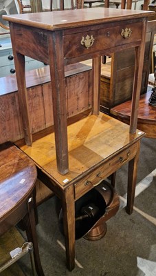 Lot 846 - A 19th century mahogany side table with single...