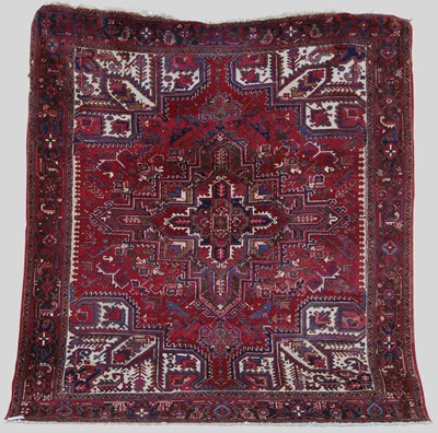 Lot 121 - A Persian Heriz rug, 20th century, the...