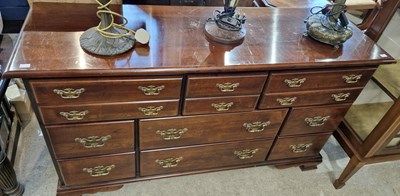 Lot 865 - A reproduction George III style mahogany side...