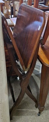 Lot 873 - A 19th century mahogany folding campaign table,...