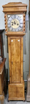 Lot 901 - An antique grandmother clock, William Hiatt,...