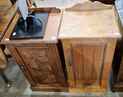 Lot 915 - Two late 19th century pot cupboards, one...