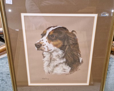 Lot 919 - Mary Browning Portrait of Holly (a spaniel)...
