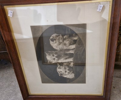 Lot 964 - A group of four decorative pictures and prints...