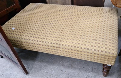 Lot 997 - A reproduction mahogany upholstered centre...