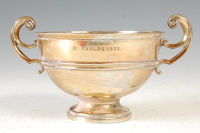 Lot 131B - An Edinburgh silver twin handled trophy cup, 4....