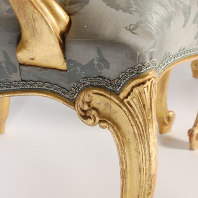 Lot 8 - A pair of late 18th/ 19th century giltwood...