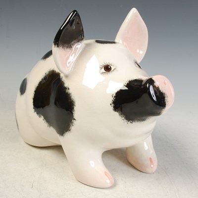 Lot 16 - A Griselda Hill Wemyss pottery model of a pig...