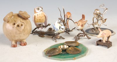 Lot 103 - Five assorted ceramic and metal Albany,...