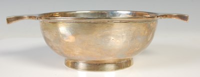 Lot 124 - An early 20th century silver quaich of Masonic...