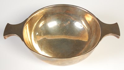 Lot 124 - An early 20th century silver quaich of Masonic...