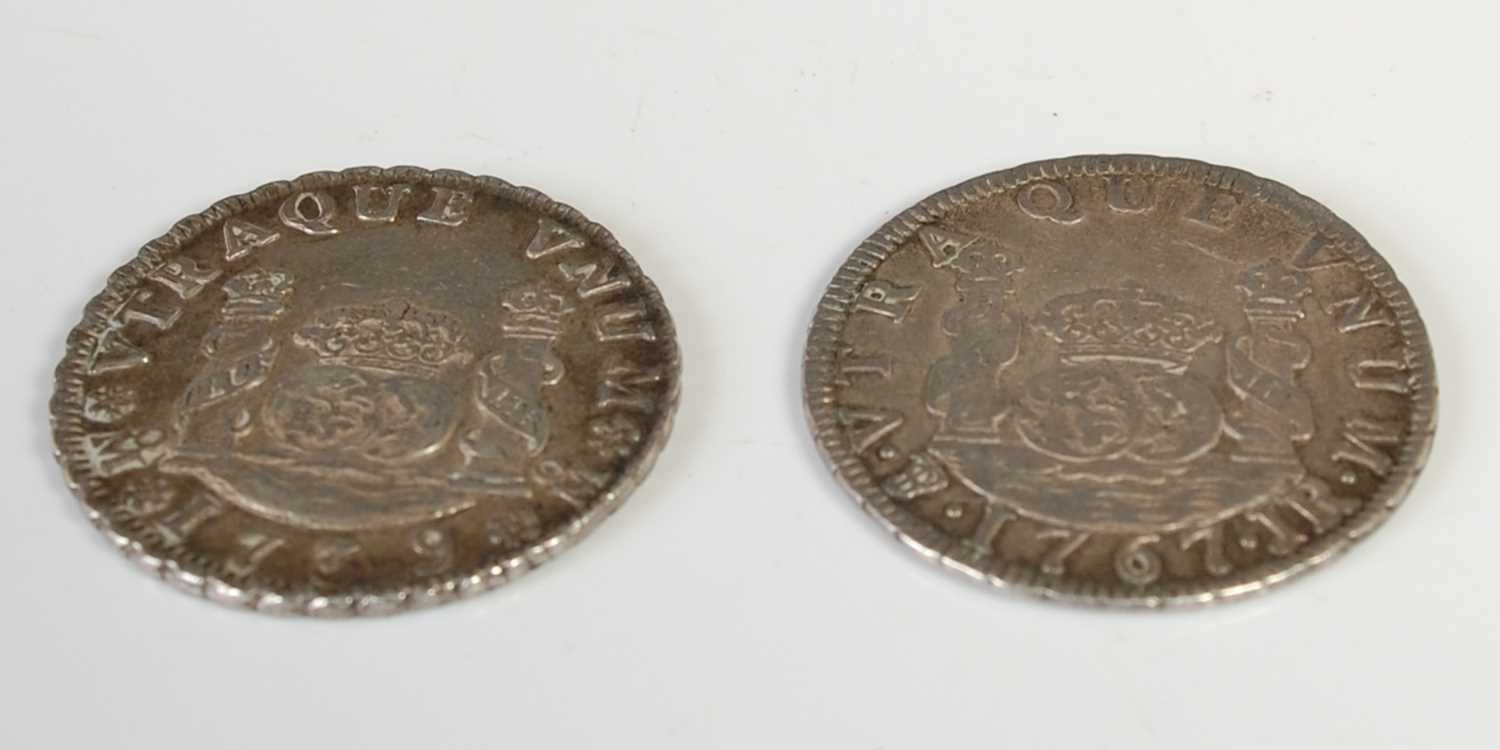 Lot 190 - Two 18th century Colonial coins to include a...