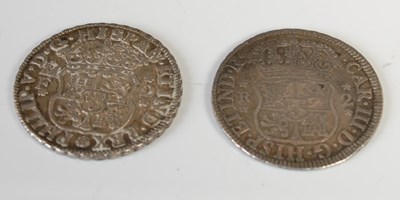 Lot 190 - Two 18th century Colonial coins to include a...
